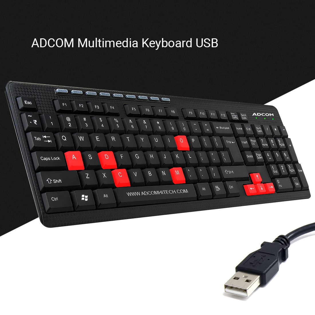 Clavier CAPSYS KB151 Multimédia USB - DARIACOM