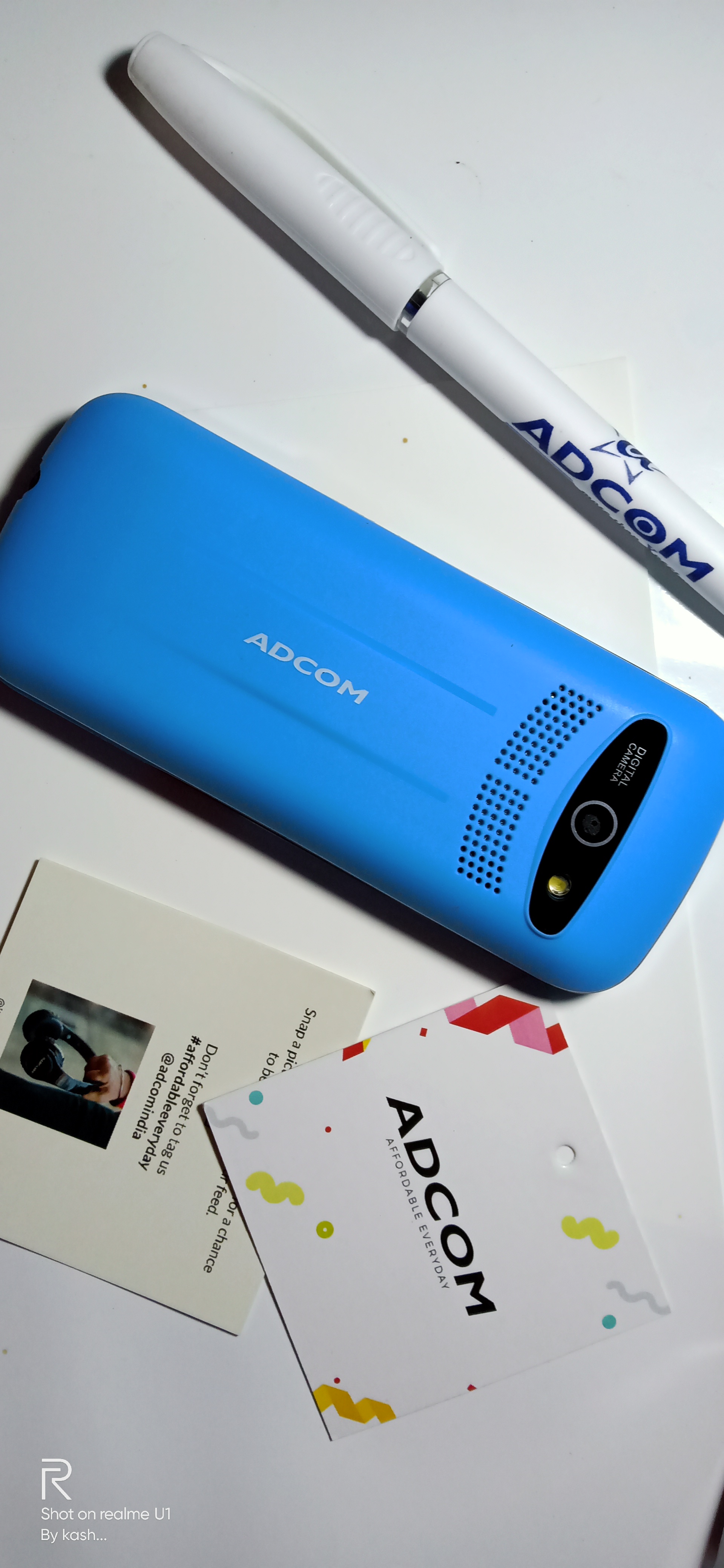 A1 Selfie Dual Sim Mobile Phone (Sky Blue) | Adcom India :)